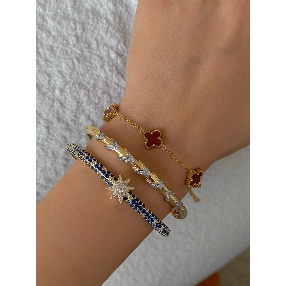 Çelik Ok Detay Kelepçe Bileklik