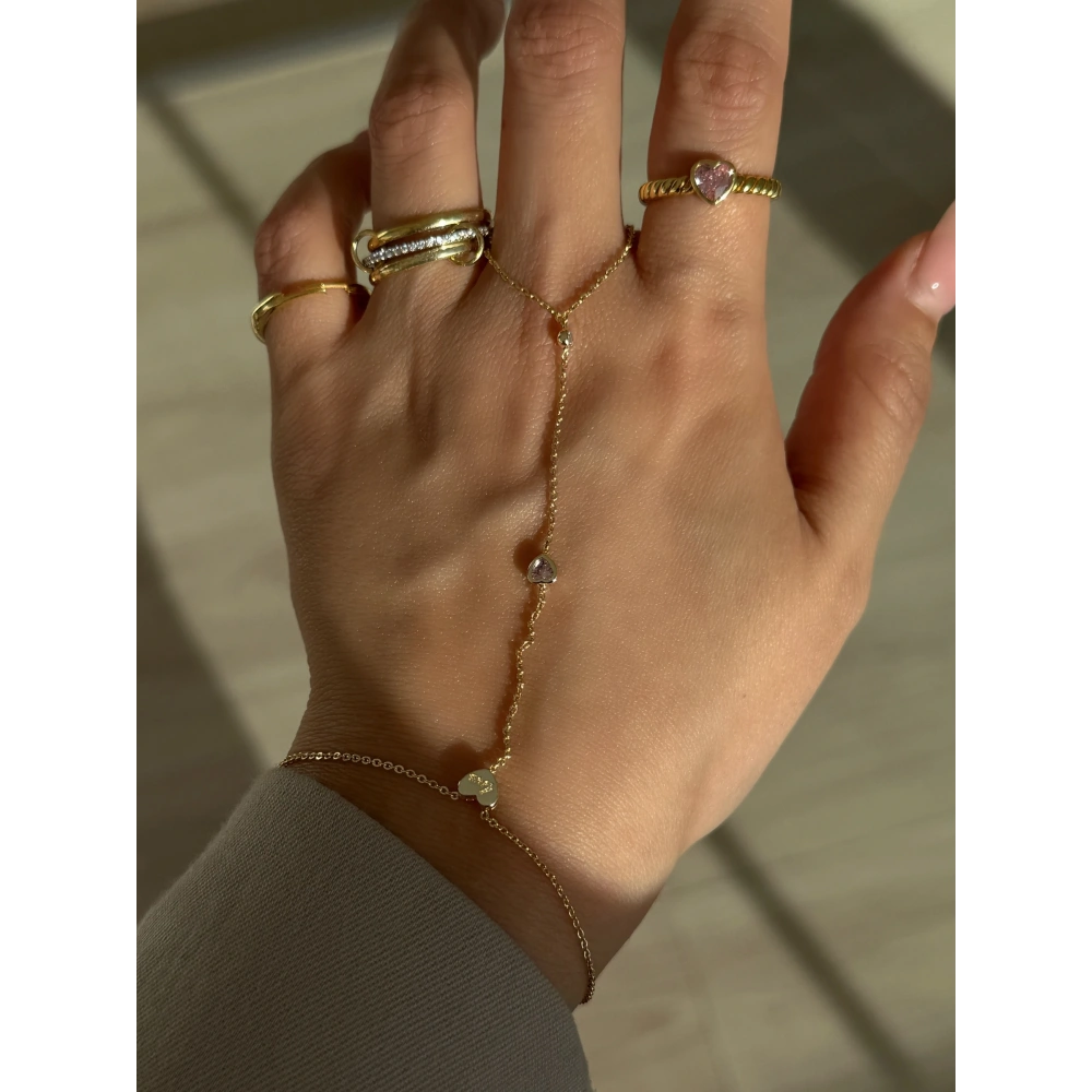 Çelik Pembe Kalpli Gold Şahmeran