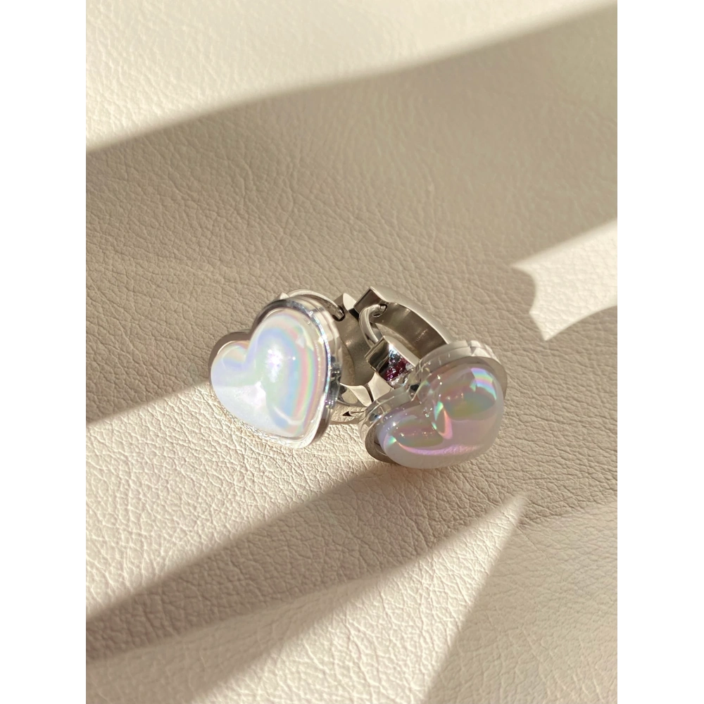 Çelik Silver Bouble Küpe