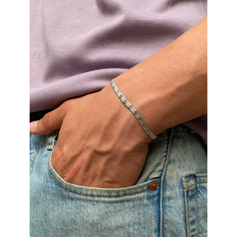 Çelik Silver Castle Bileklik