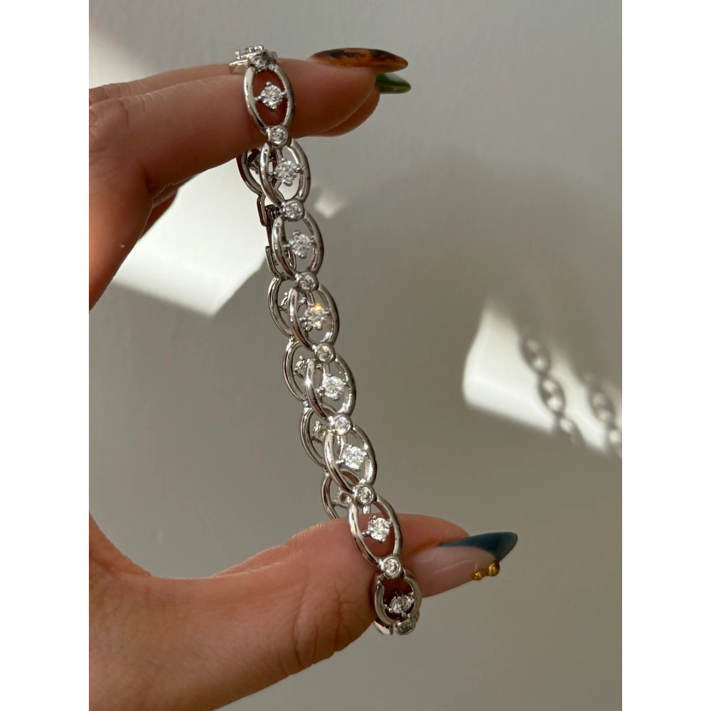 Çelik Silver Kuş Gözü Bileklik