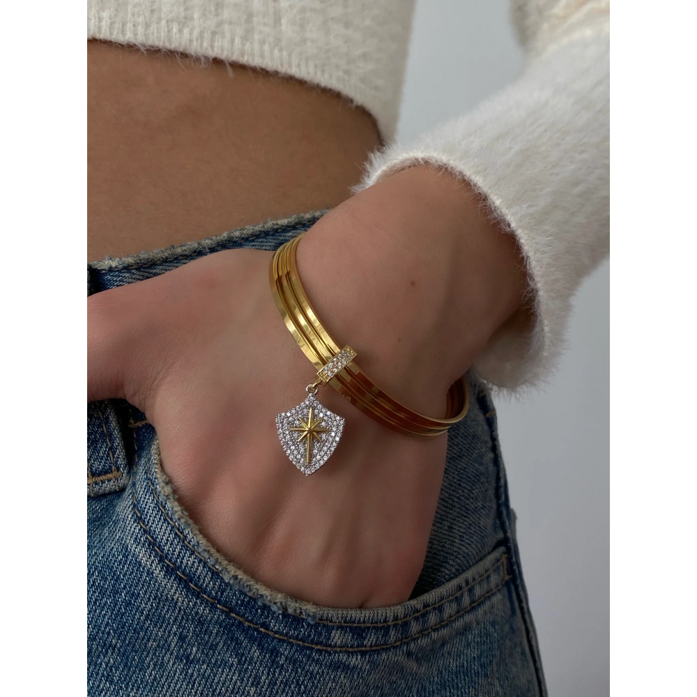 Çelik Şövalye Detay Ajda Bilezik