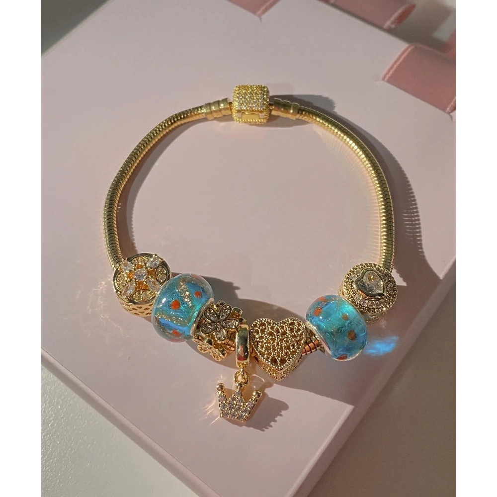 Çelik Taç Detay Bileklik