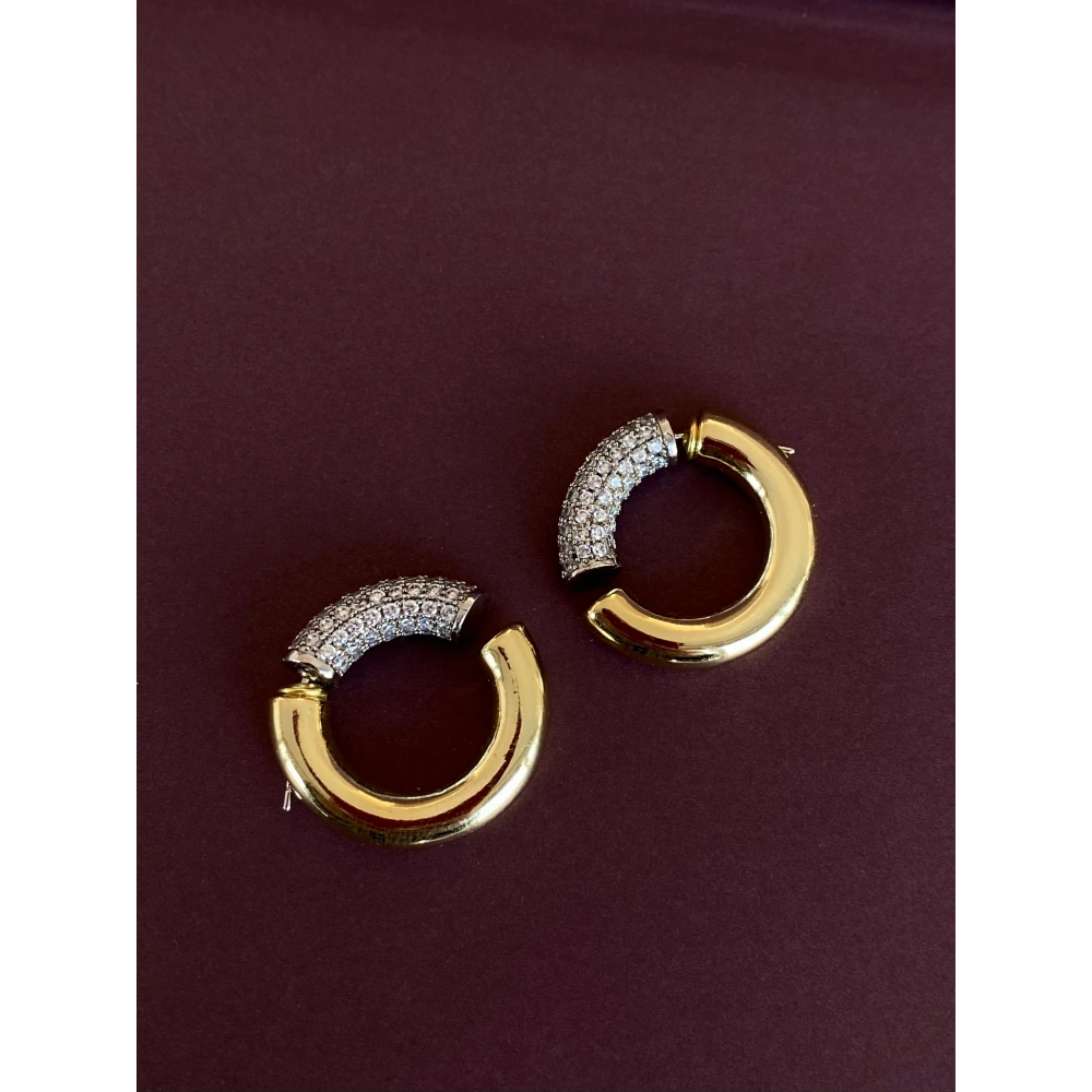 Çelik Tasarım Halka Küpe