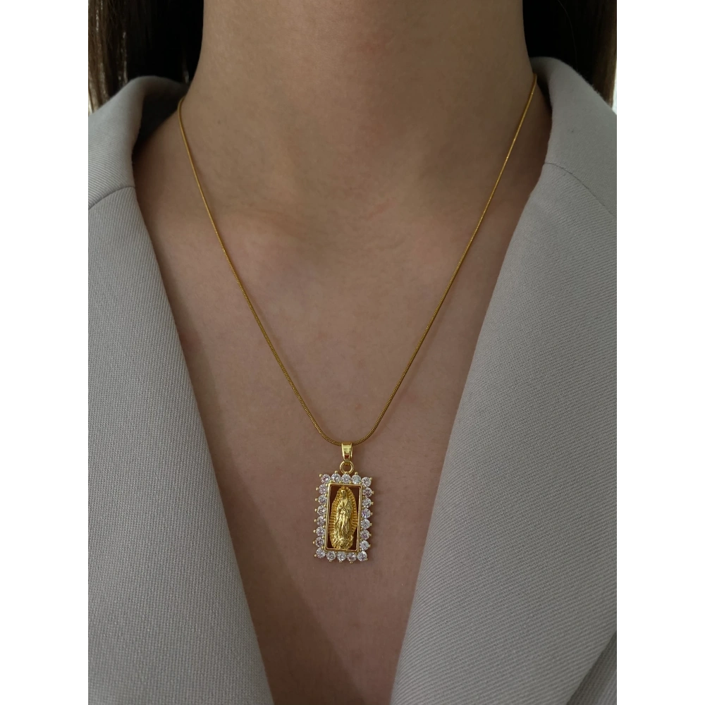 Çelik Tasarım Meryem Ana Kolye