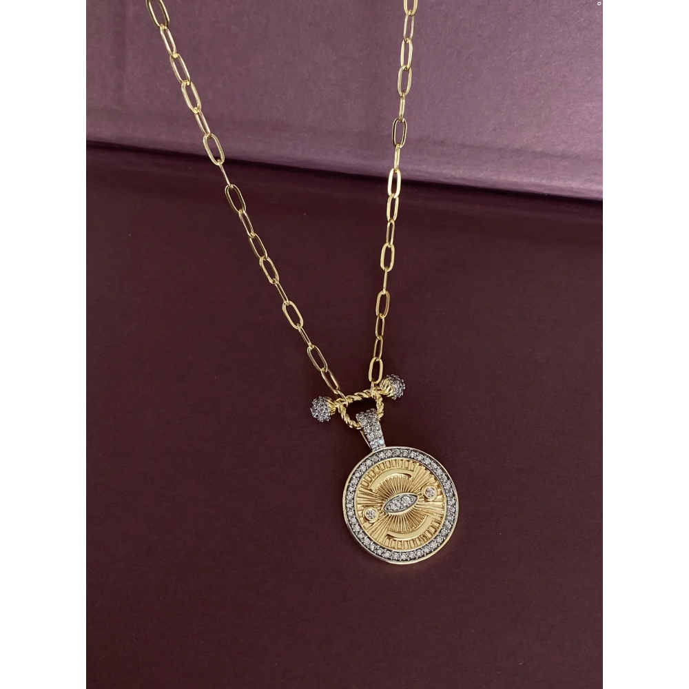 Çelik Vip Madalyon Kolye