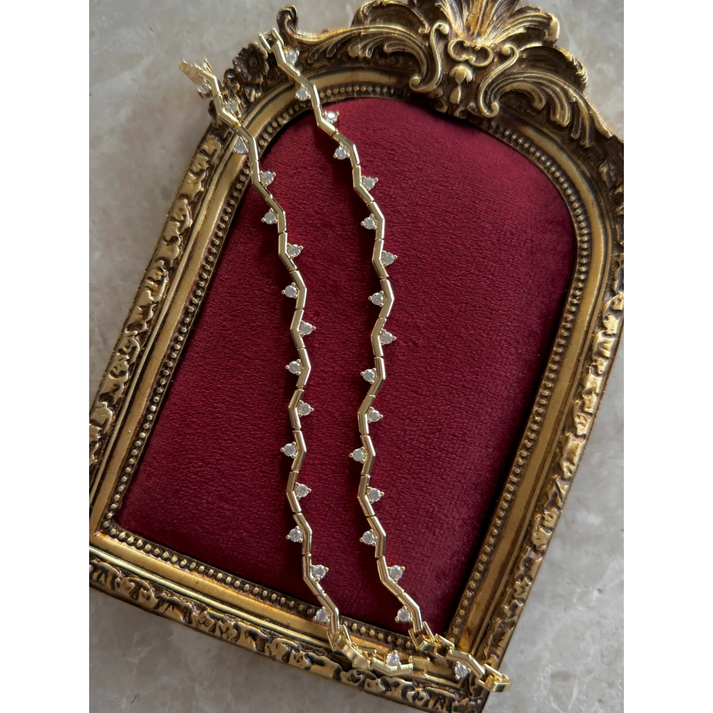 Çelik Yaprak Detay Bileklik