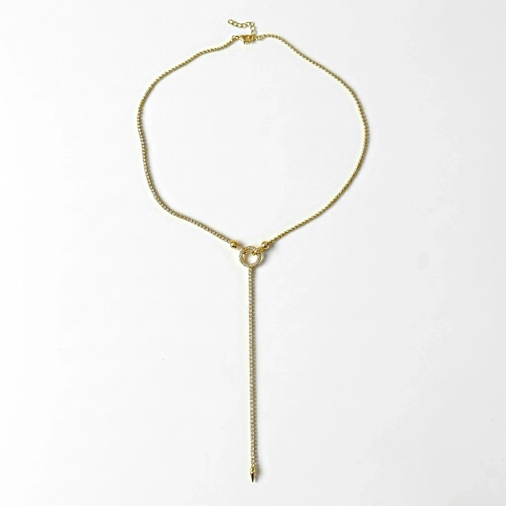 Çelik Yarı Su Yolu Detay Tasarım Kolye