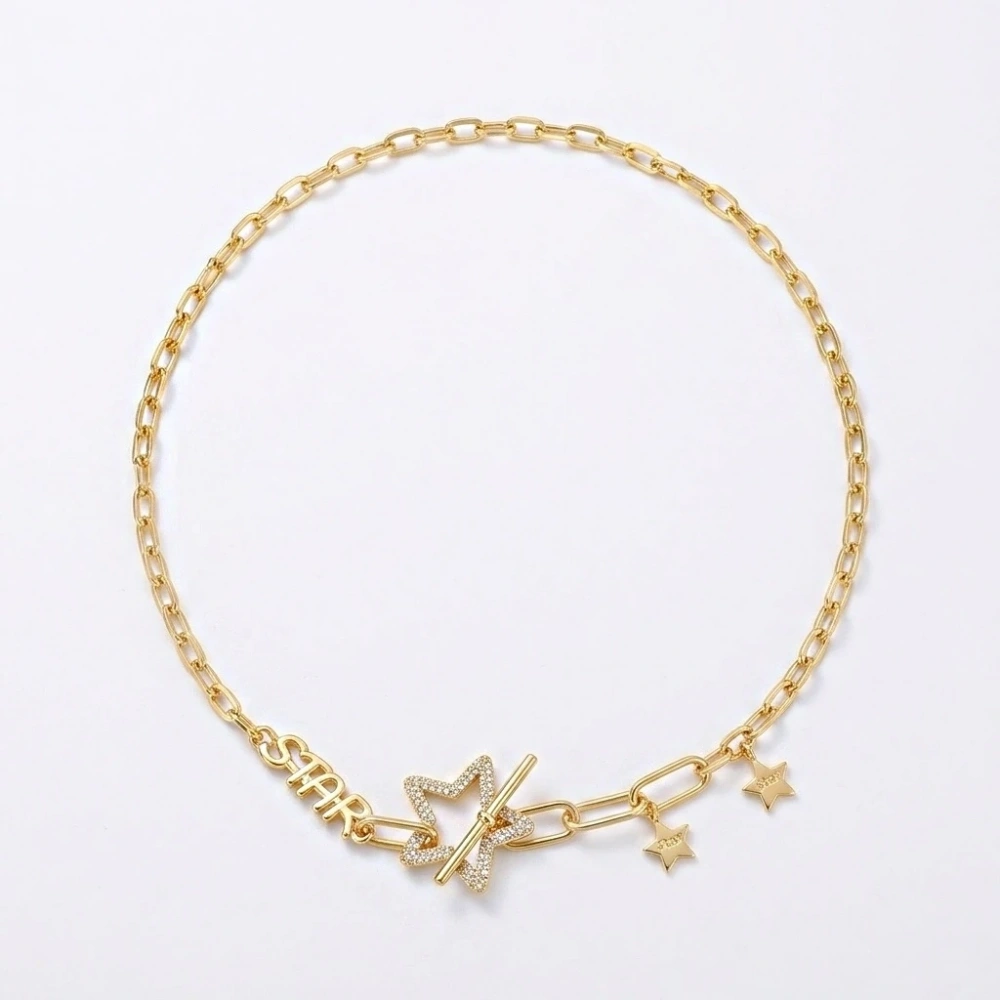 Çelik Yıldız Detay Tasarım Kolye