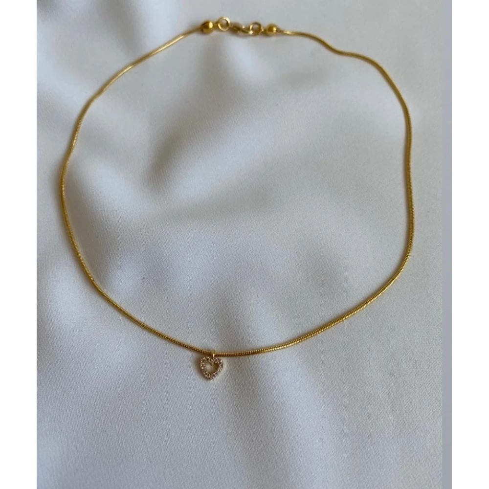 Çelik Zincirli Kalp Choker