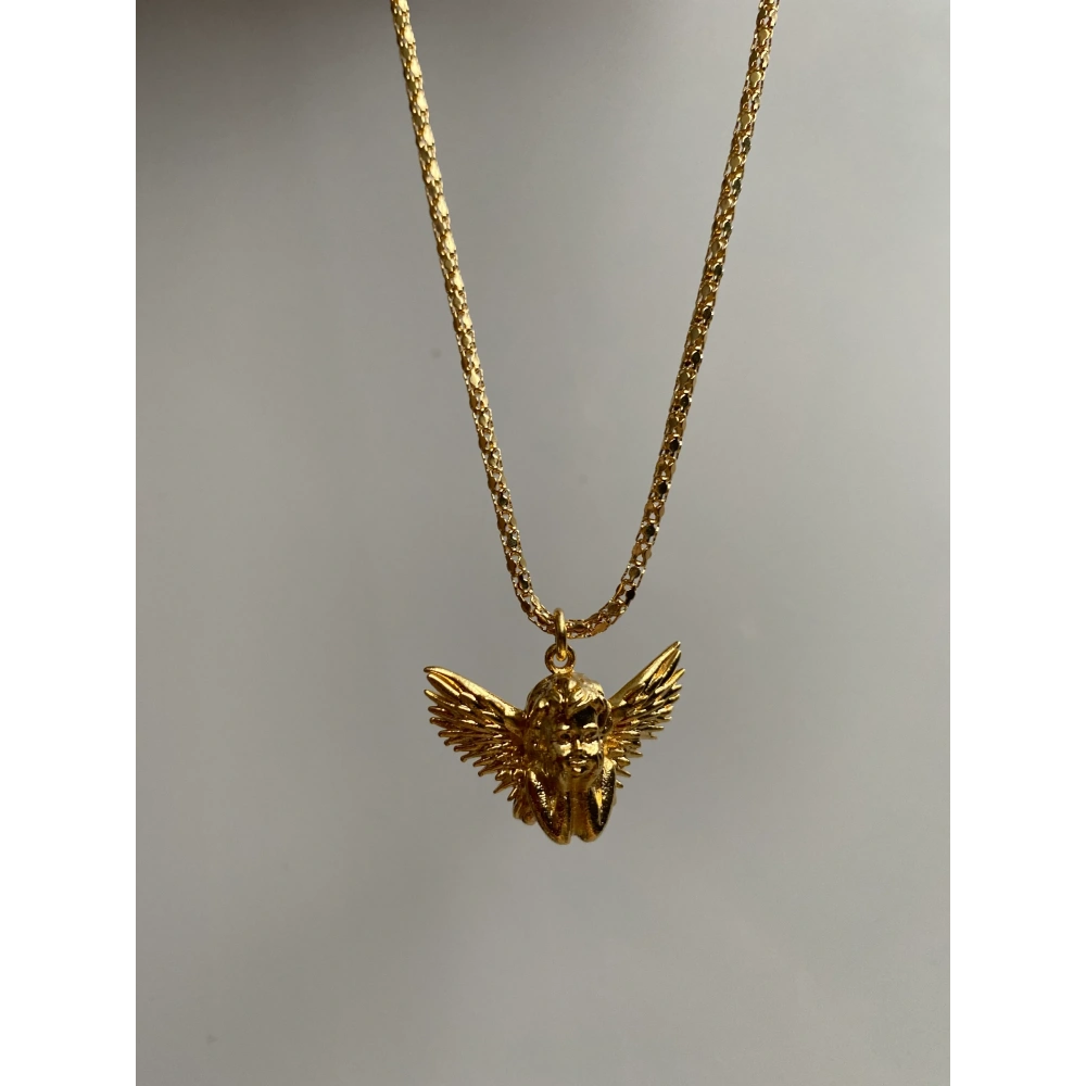 Çelik Zincirli Melek Kolye