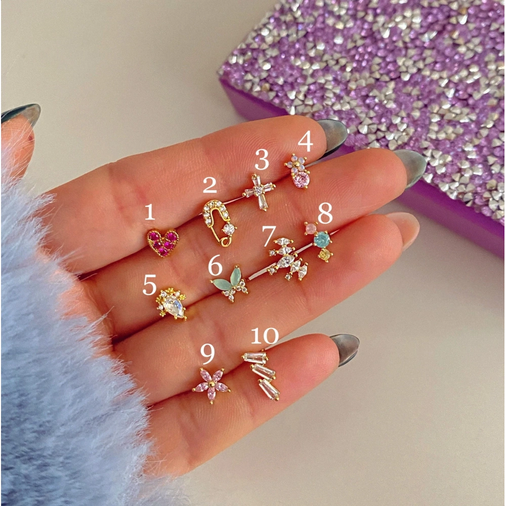 Cerrahi Çelik Gold Piercing & Tragus & Helix