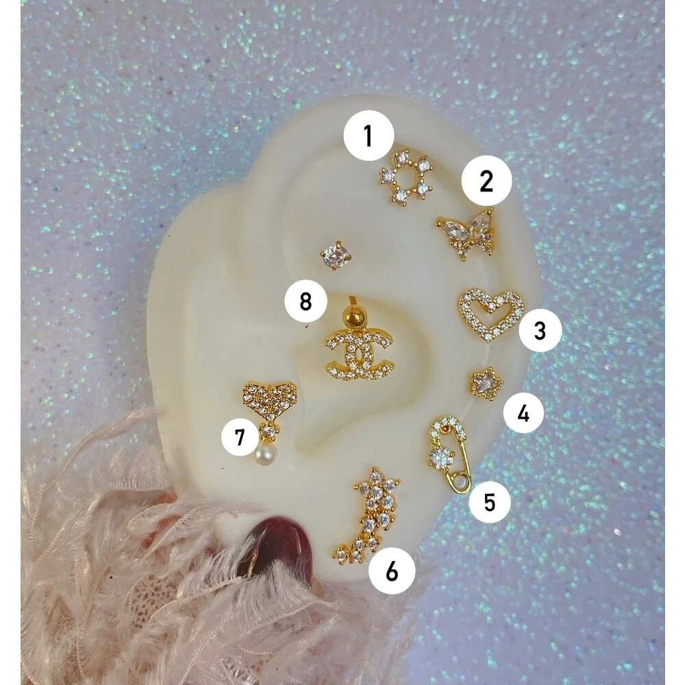 Cerrahi Çelik Gold Piercingler