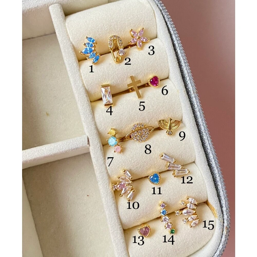 Cerrahi Çelik Renkli Piercing