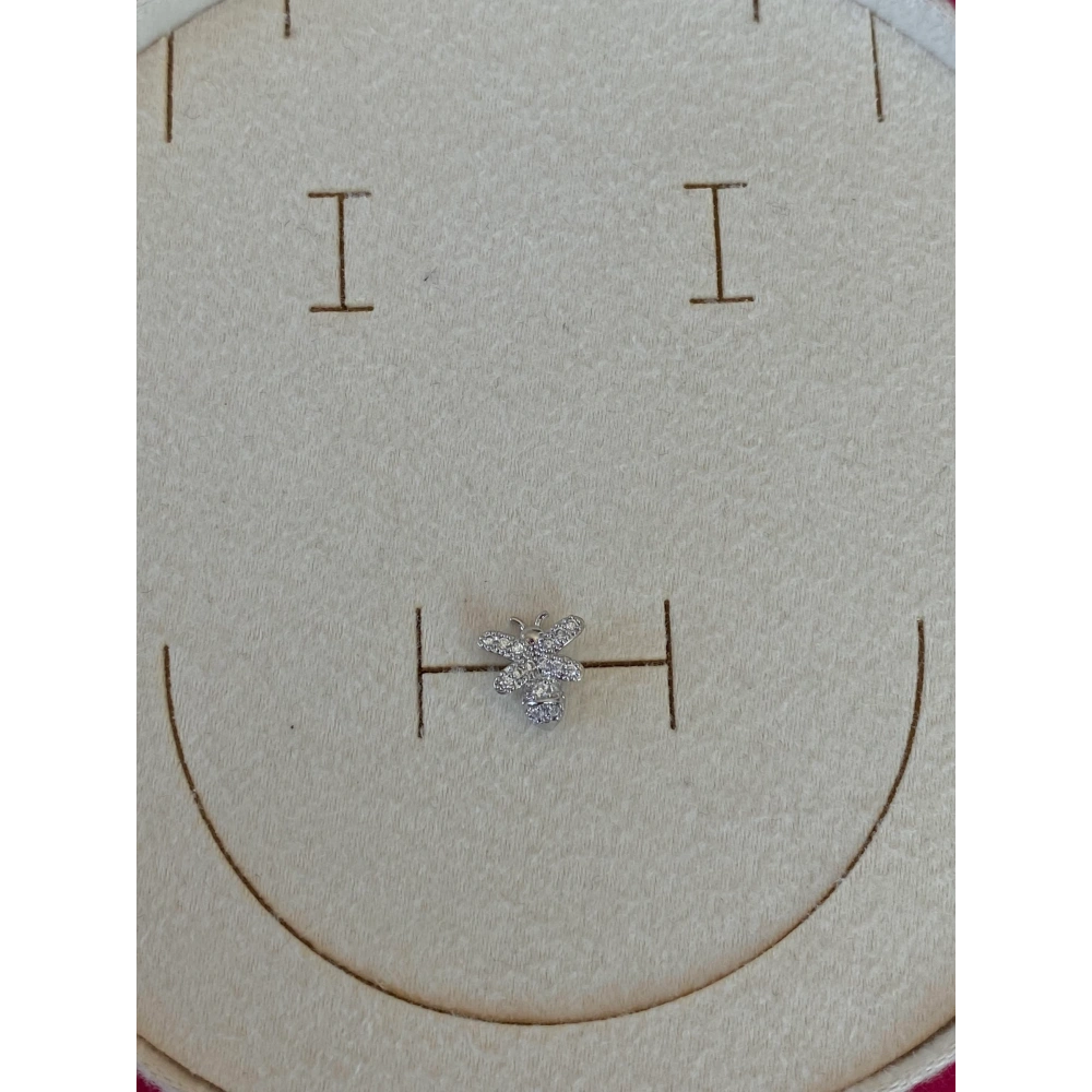 Cerrahi Çelik Silver Arı Detaylı Piercing