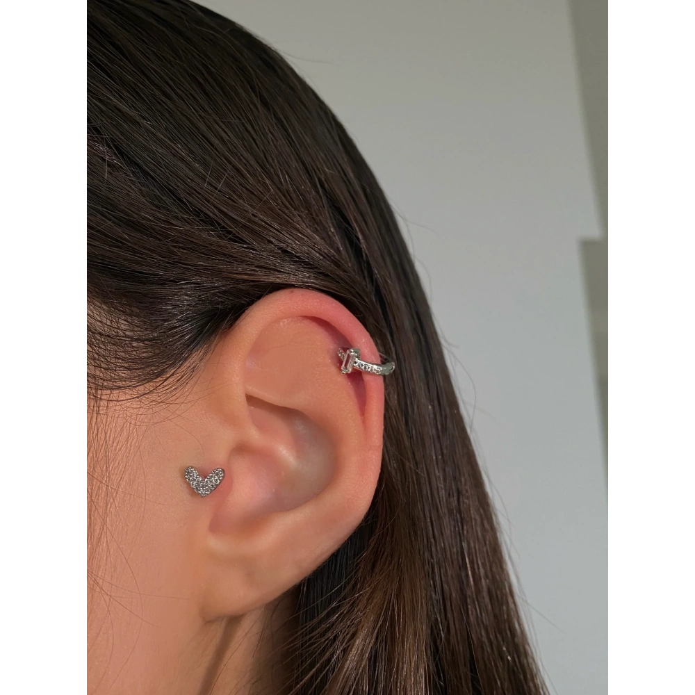 Cerrahi Çelik Silver Halka Piercing