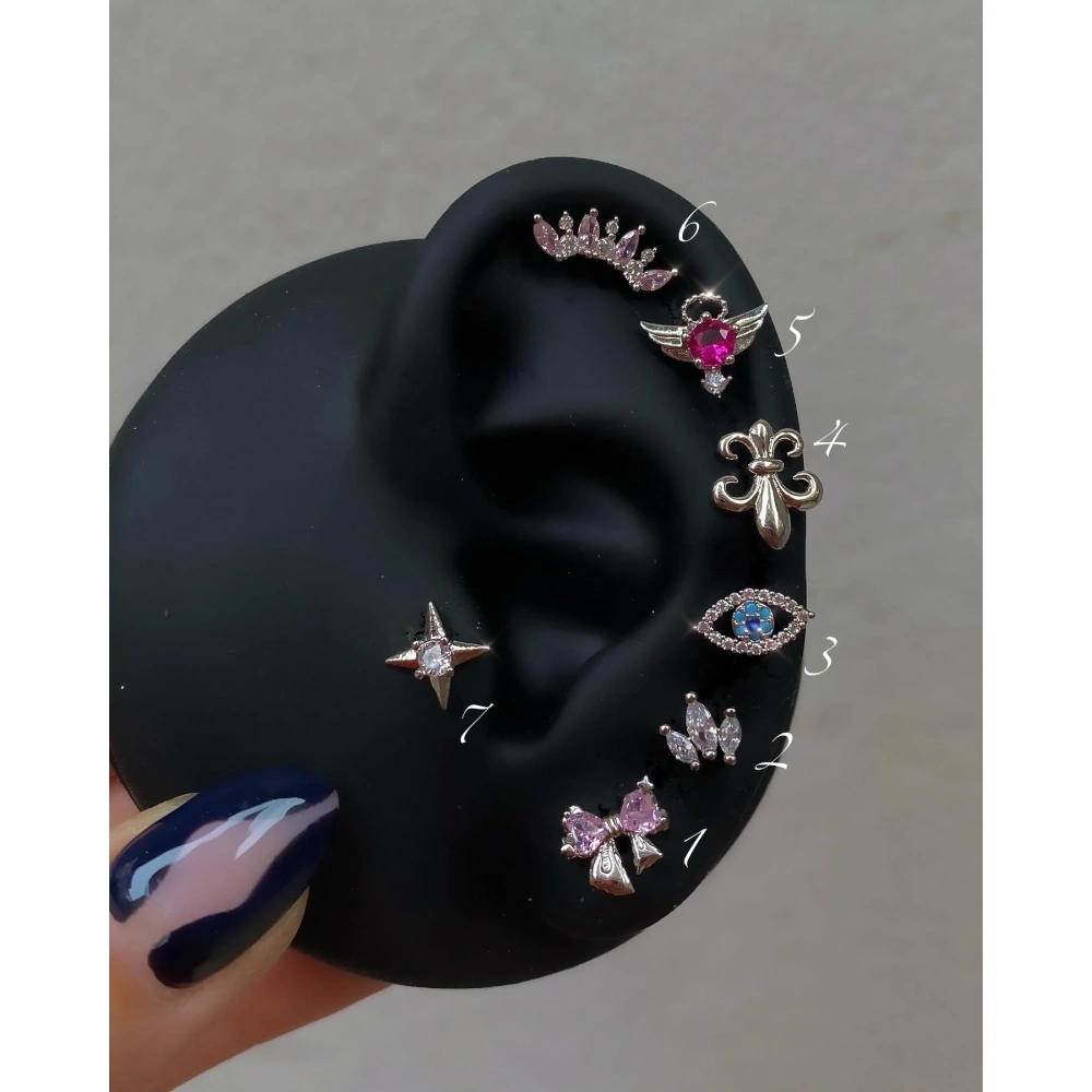 Cerrahi Çelik Silver Minimal Piercingler