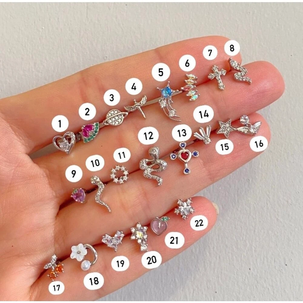 Cerrahi Çelik Silver Piercing