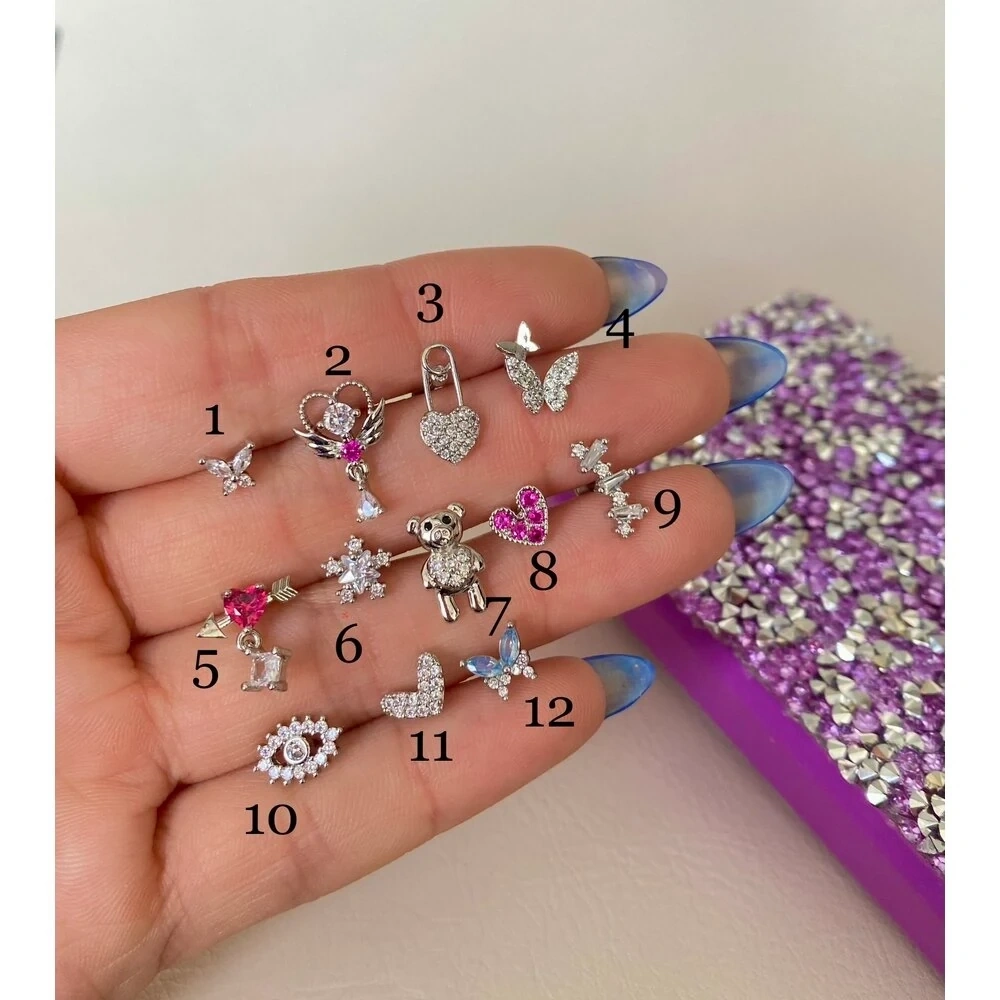 Cerrahi Çelik Silver Piercingler