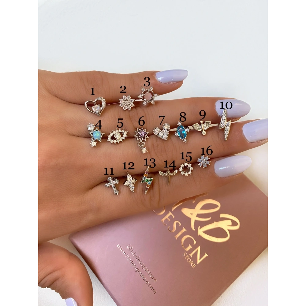 Cerrahi Çelik Silver Tragus & Piercing