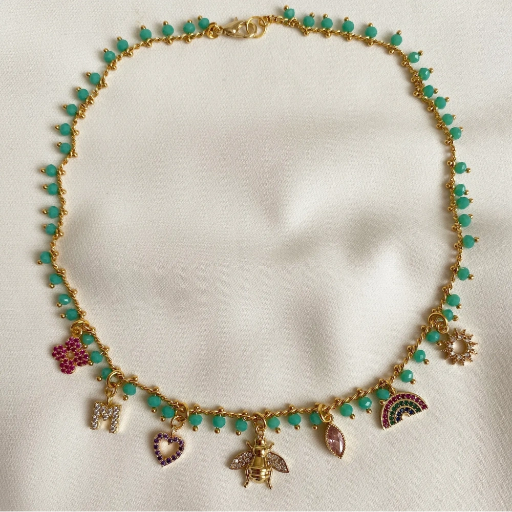 Charmlı Su Yeşili Kolye