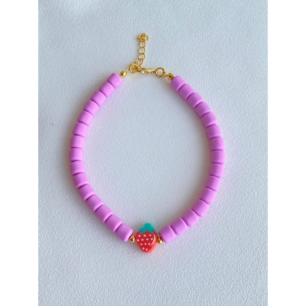 Çilekli Halhal & Bileklik