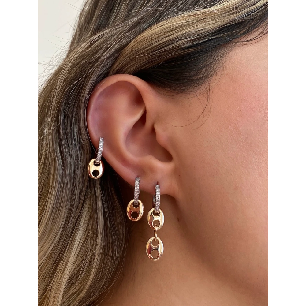 Düğmeli 3 lü Küpe Seti