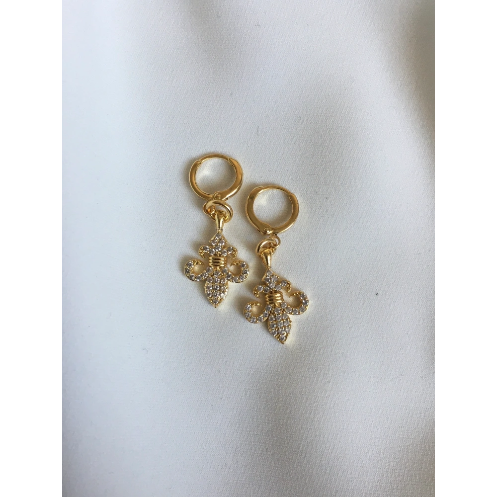 Fransız Zambaklı Küpe