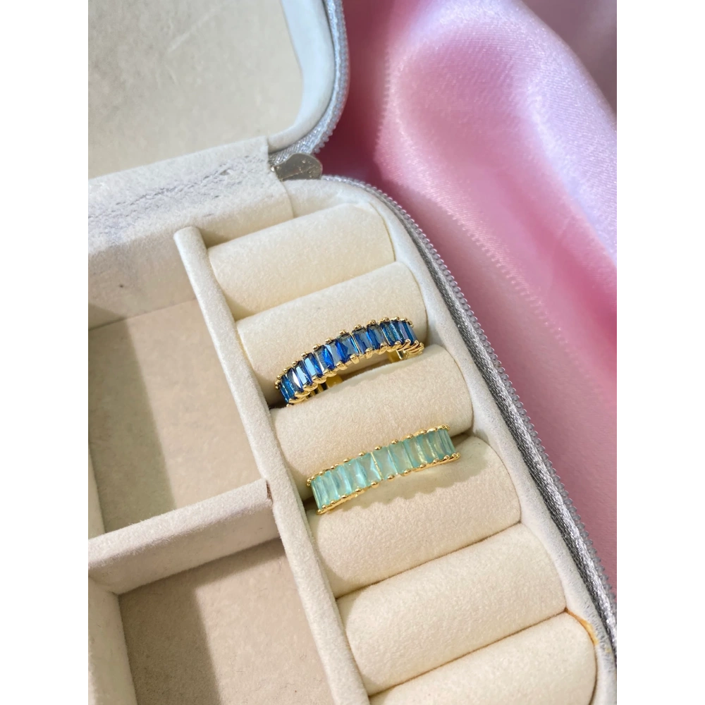 Gold Baget Taşlı Yüzükler