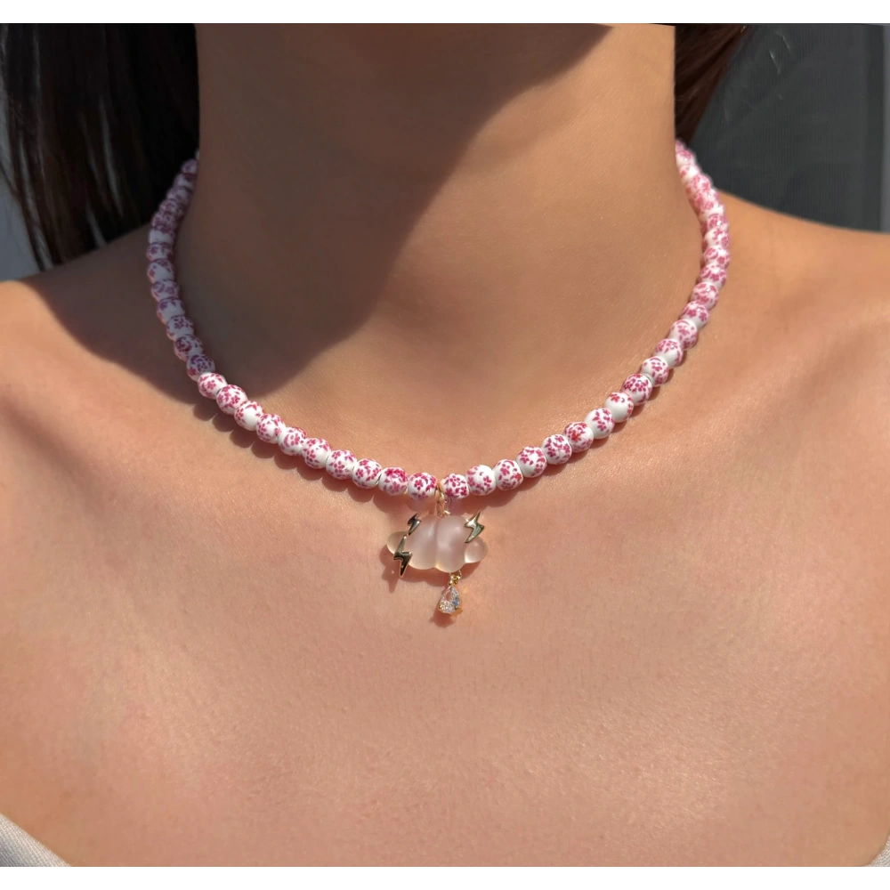 Gold Bulut Detay Kolye