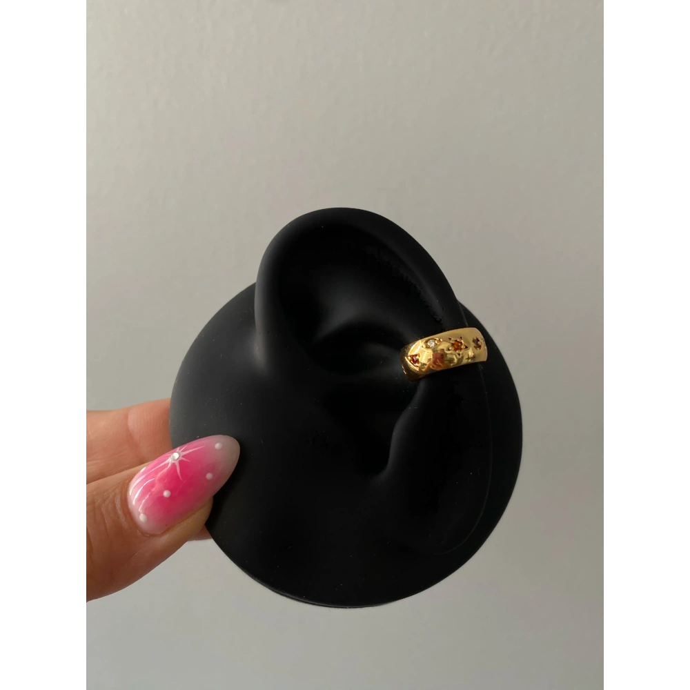 Gold Desenli Earcuff