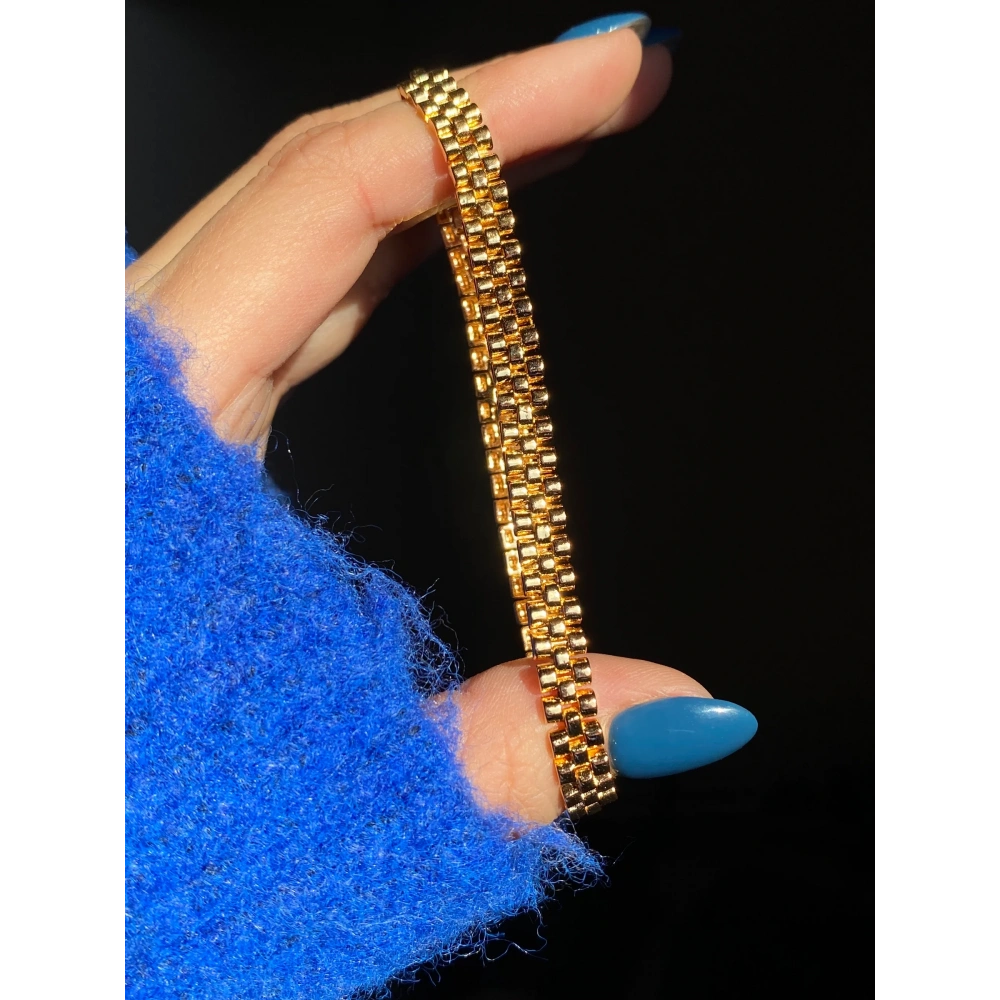 Gold Hasır Bileklik