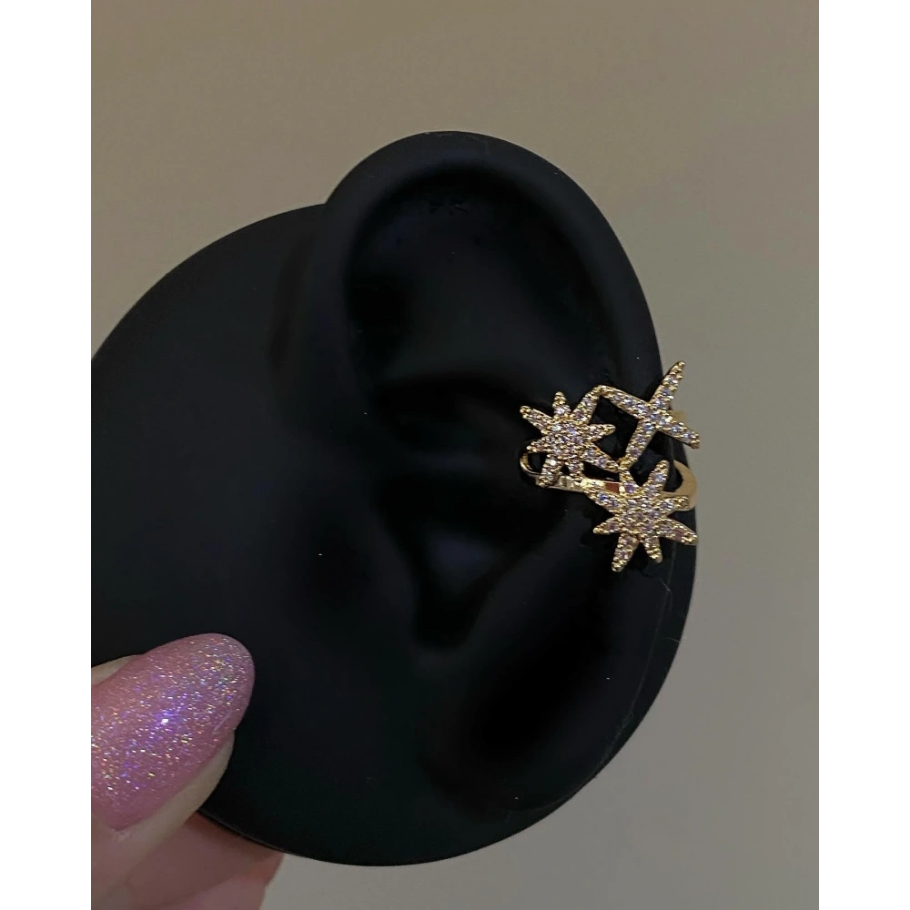 Gold Kutup Yıldızlı Earcuff