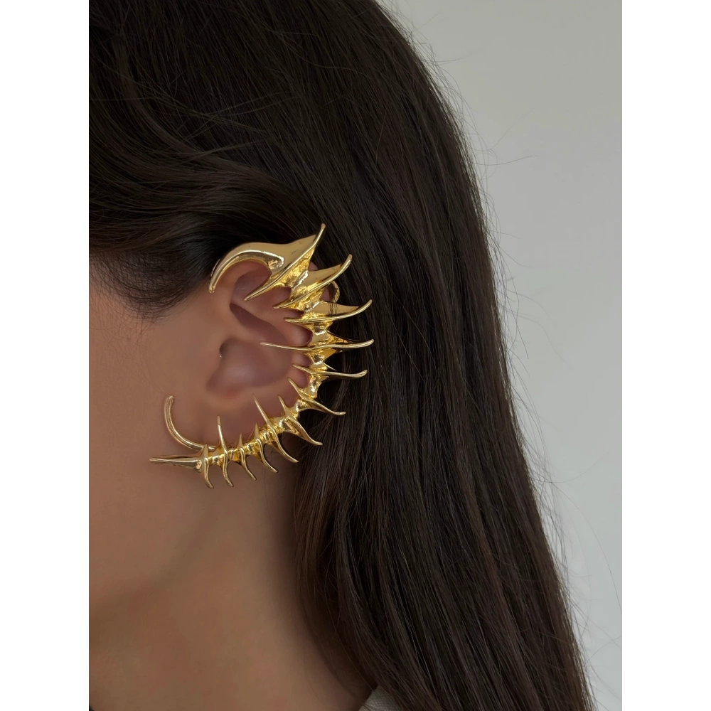 Gold Modern Tasarım Earcuff