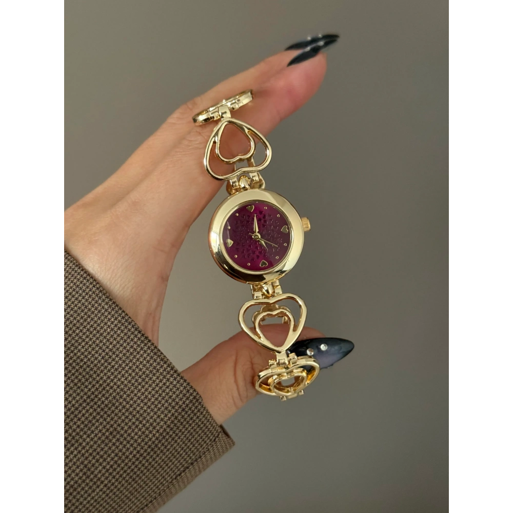 Gold Mürdüm Kalpli Kol Saati