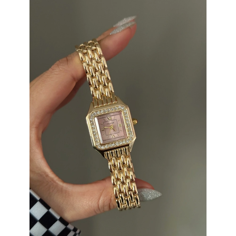 Gold Pembe Kadranlı Klasik Kol Saati