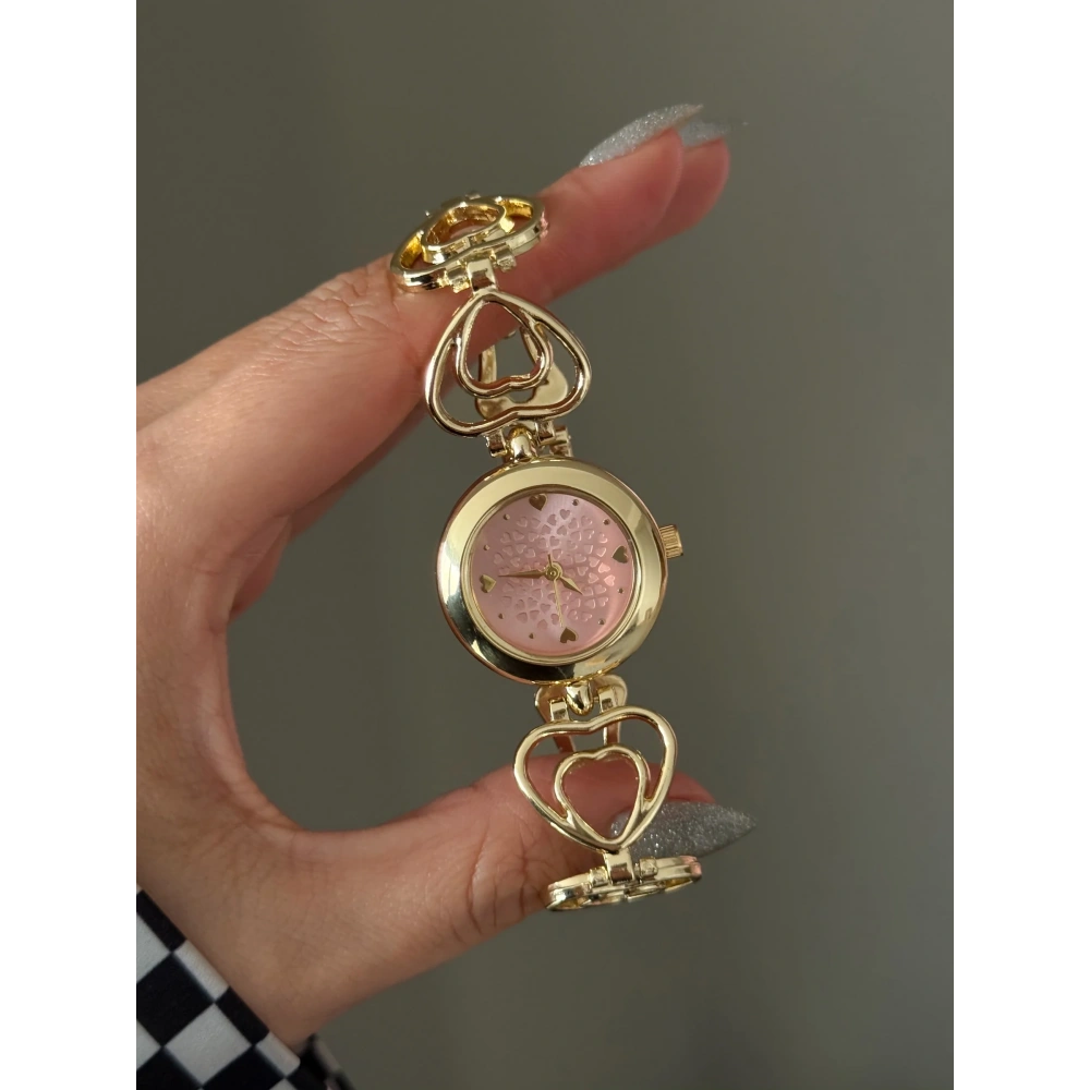 Gold Pembe Kalpli Kol Saati