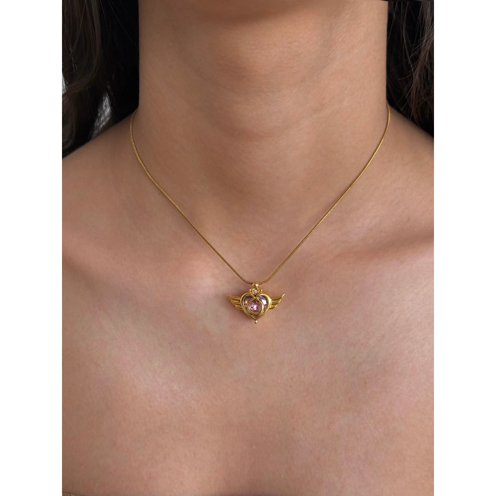 Gold Sailor Moon Kolye
