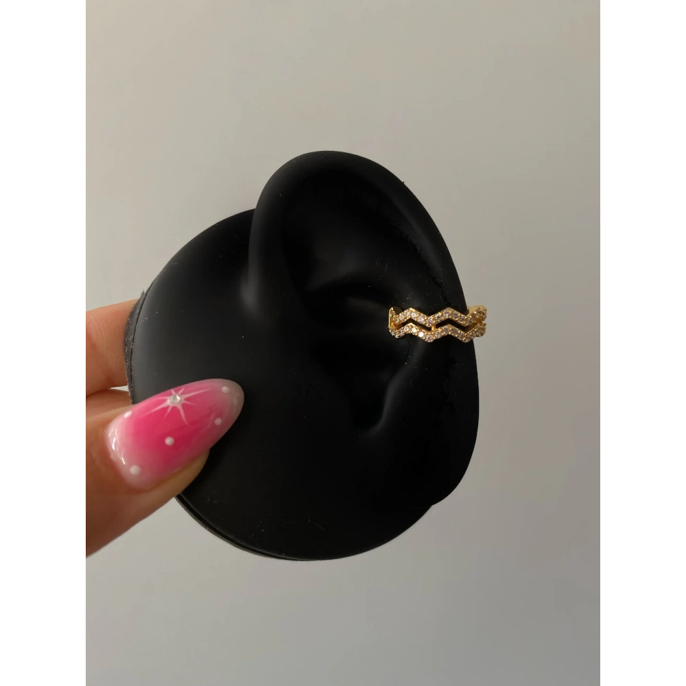 Gold Zikzak Earcuff