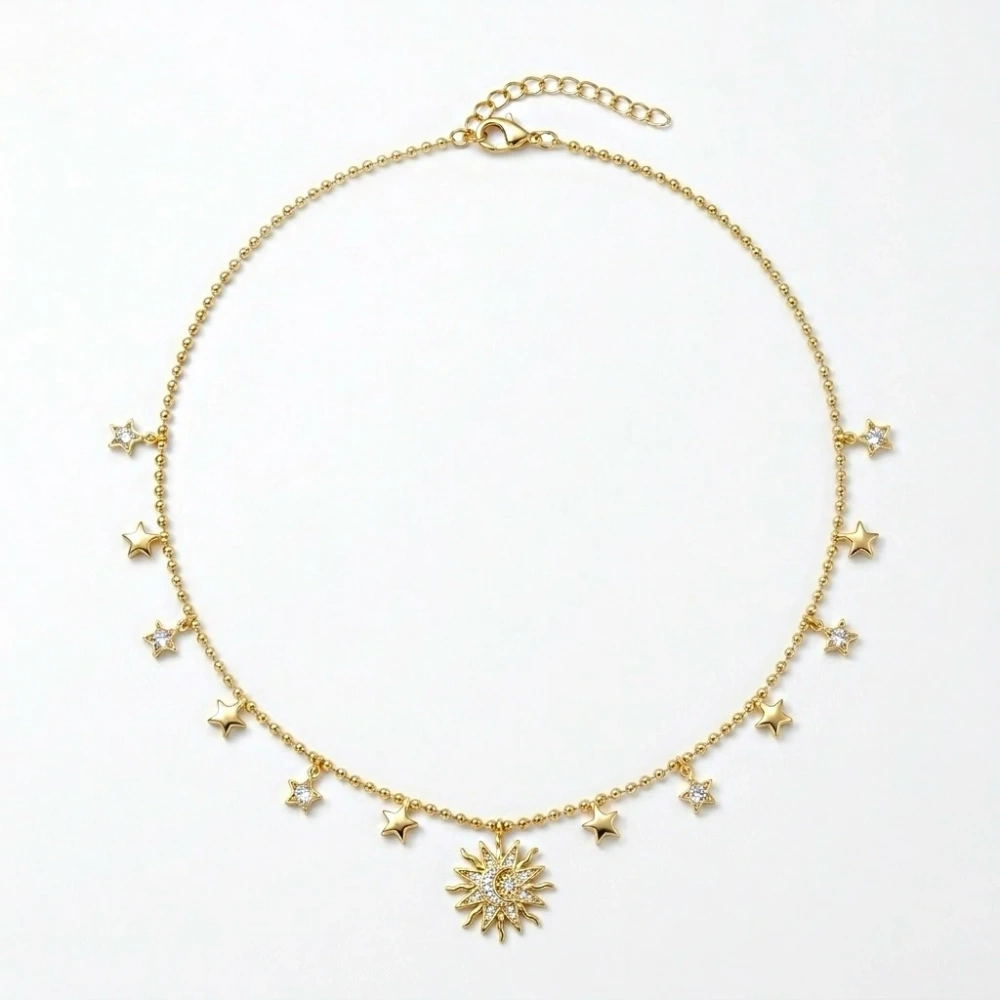 Güneş Charmlı Kolye