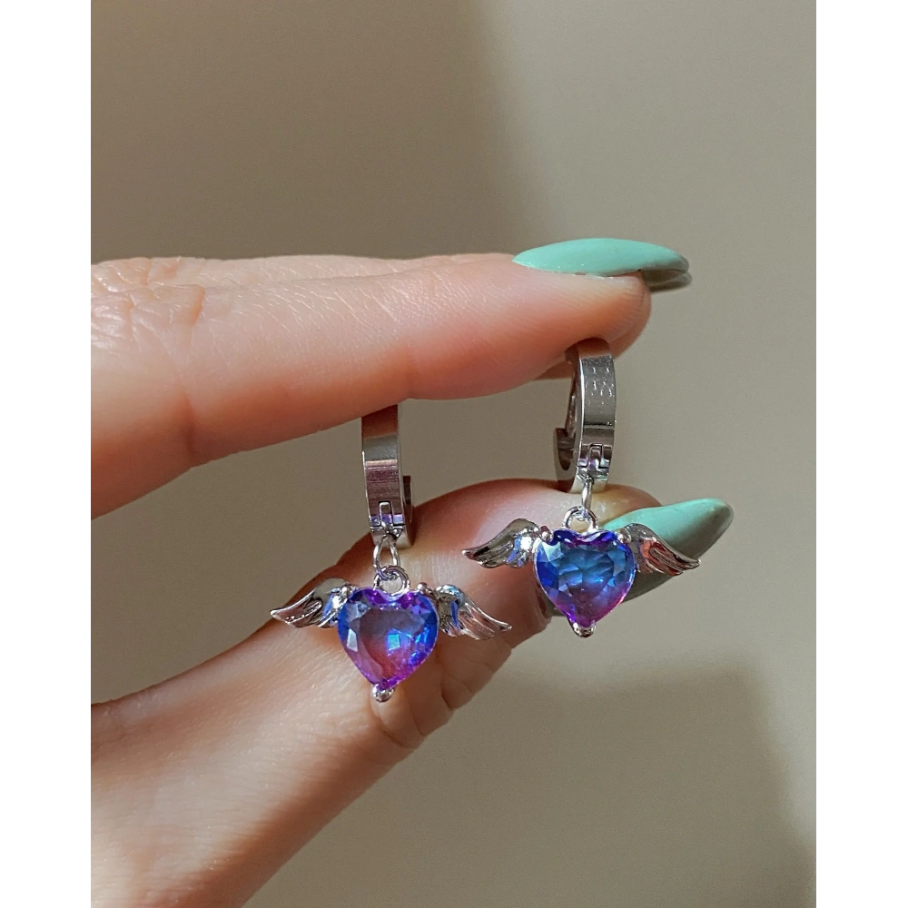 Hologramlı Angel Küpe