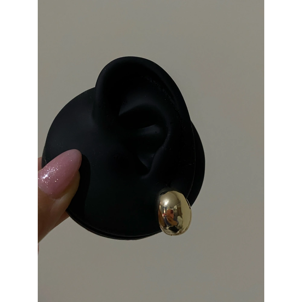 İthal Gold Basic Halka Küpe