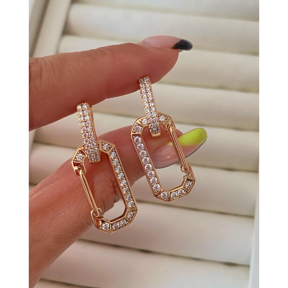 İthal Gold Monaco Küpe