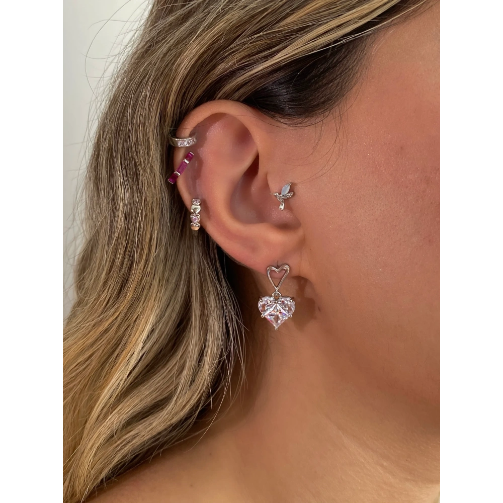 İthal Kalp Kalp Küpe