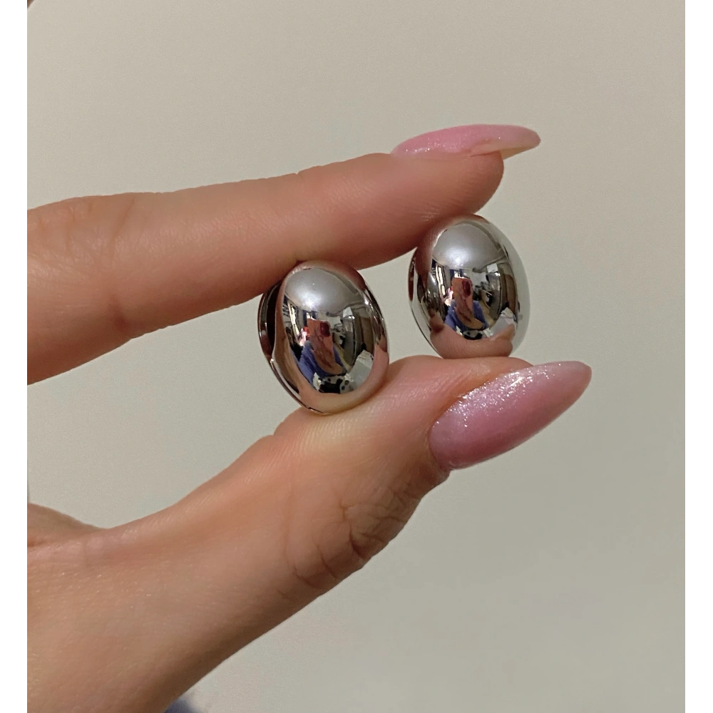 İthal Silver Basic Halka Küpe