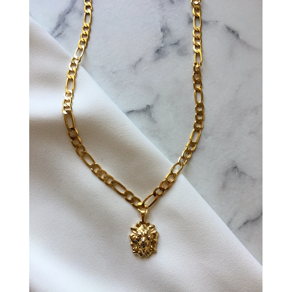 Kabartmalı Aslan Kolye