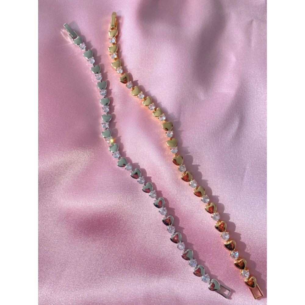 Kalp Detaylı Su Yolu Bileklikler