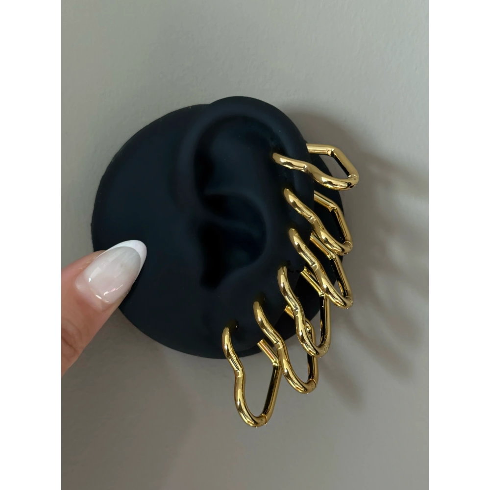 Kalpli 6 Lı Küpe Seti