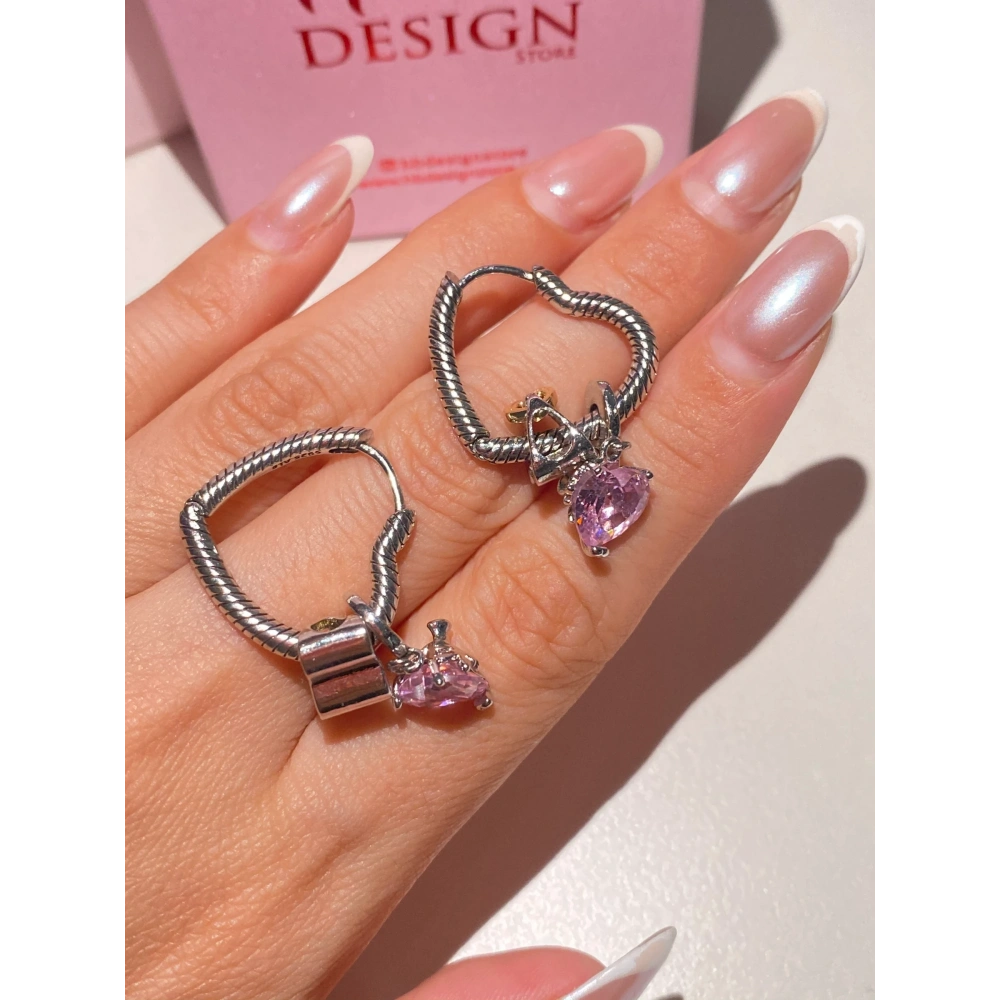 Kalpli Charmlı Küpe