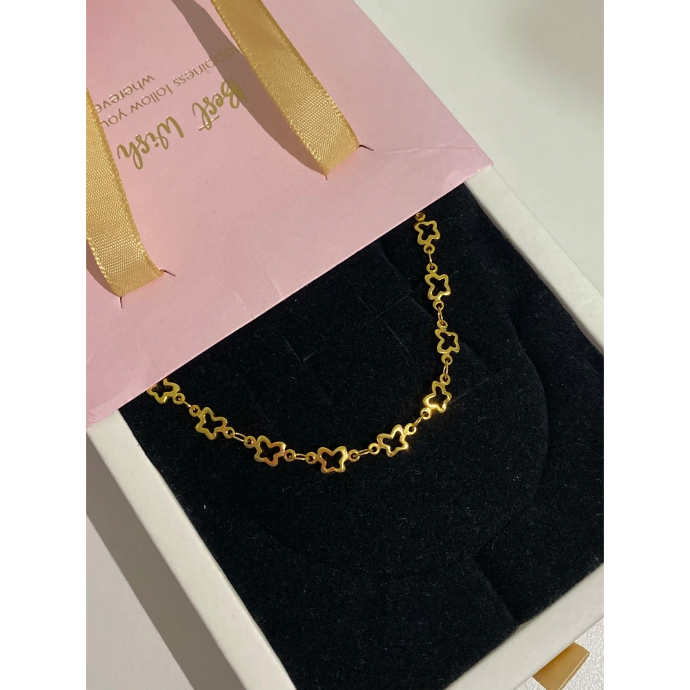 Kelebek Detaylı Choker